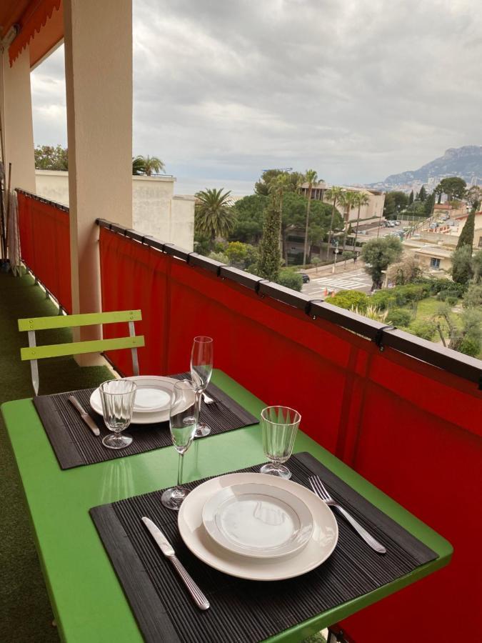 Charmant 2 Pieces Vue Sur Mer Et Monte-Carlo A Roquebrune Cap Martin Eksteriør bilde